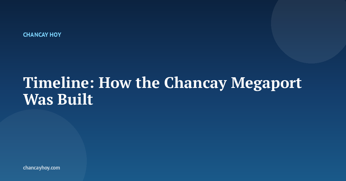 Timeline: How the Chancay Megaport Was Built