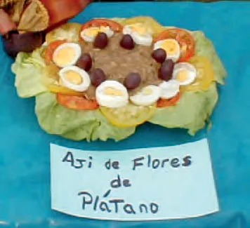 Ají de flores de plátano