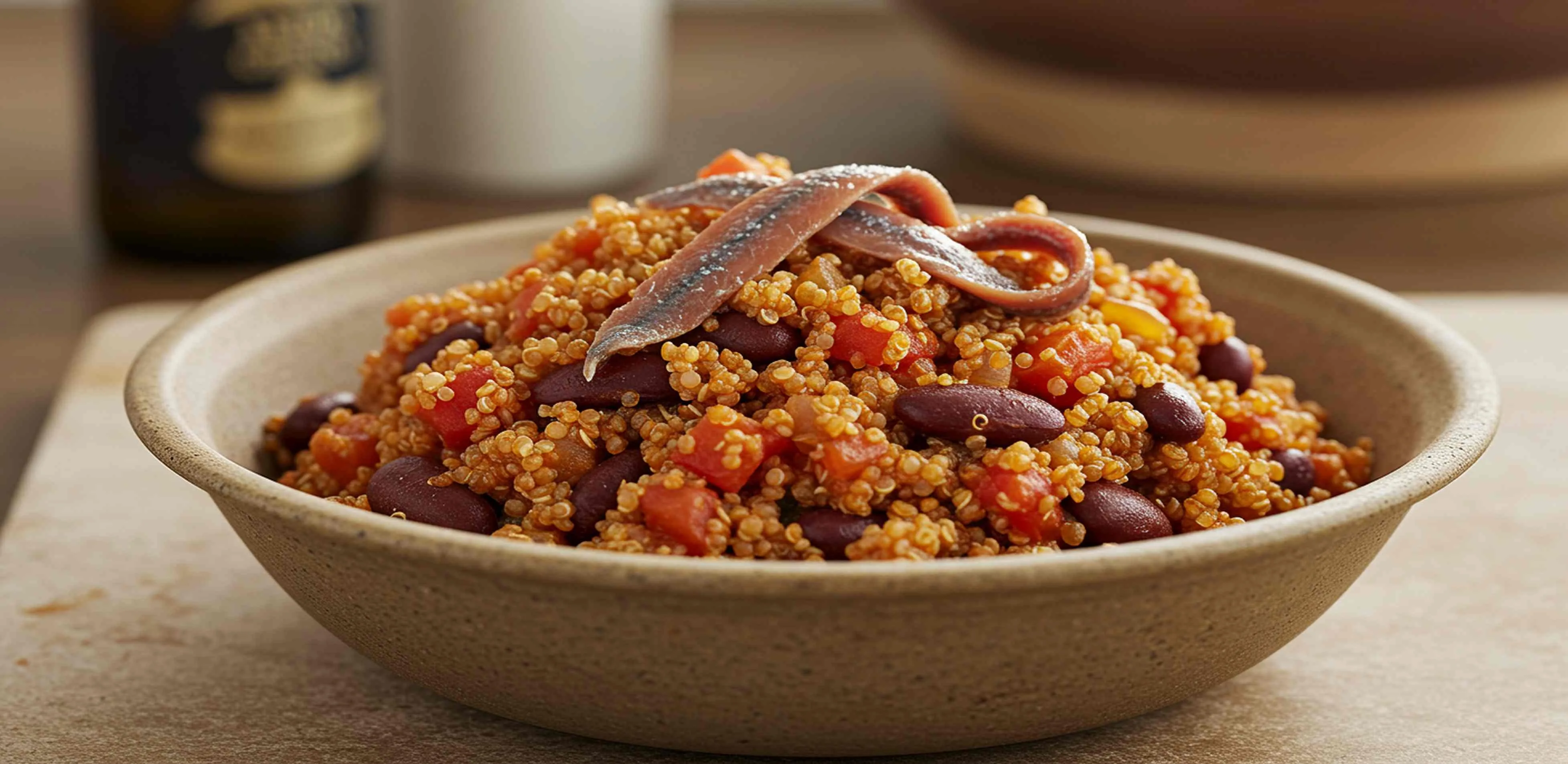 Ají de quinua con anchoveta