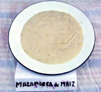 Mazamorra de maíz con leche