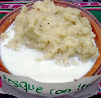 Pesque con leche