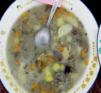 Sopa de chuño k’eta